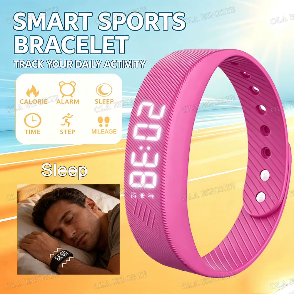 Vibrating Alarm Wristband with Pedometer – view 9