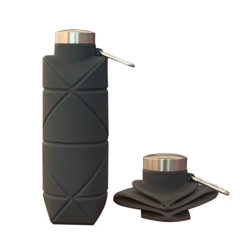 Collapsible silicone water bottle – view 5