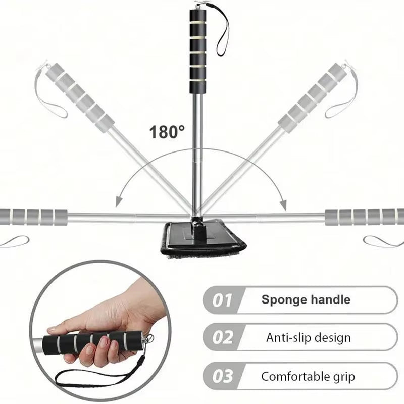 Essuie-Glace Télescopique Pour Pare-Brise D'Automobile, Grattage À L'Eau, Outils De Nettoyage Automobile, Brosse De Nettoyage De Vitres, Chiffon De Nettoyage