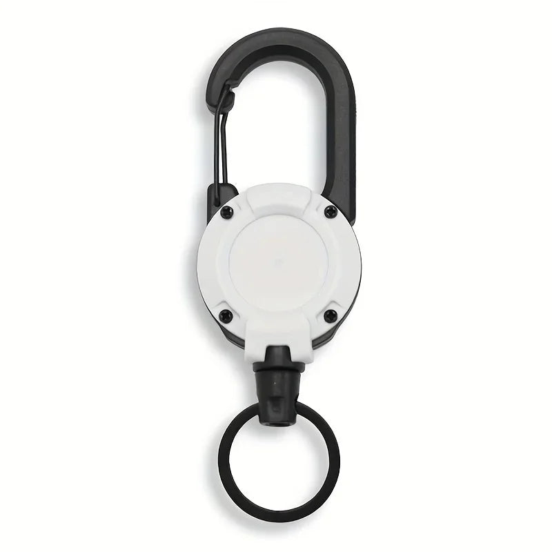 Porte-Clés Rétractables Extensibles, Bobines D'Insigne, Clip Robuste Avec Mousqueton, Pour Hommes, Sacs D'Extérieur, 1/2/4 Pièces
