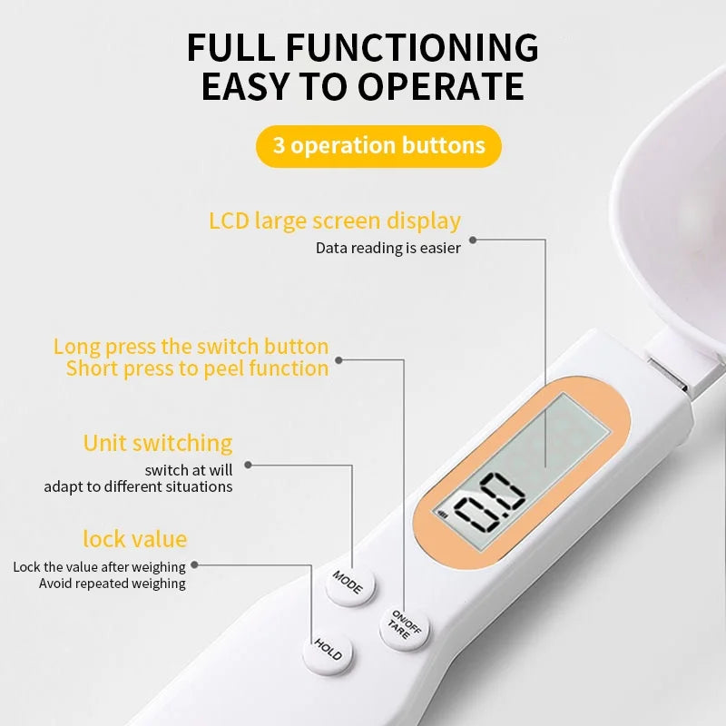Digital measuring spoon scale – view 6
