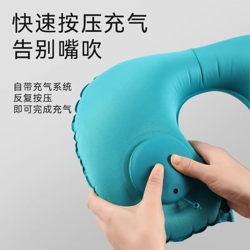 Inflatable U-shape travel neck pillow – view 5