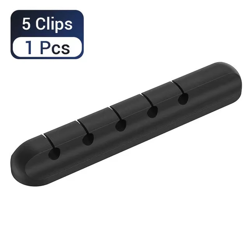 Silicone desk cable organizer clips – view 15