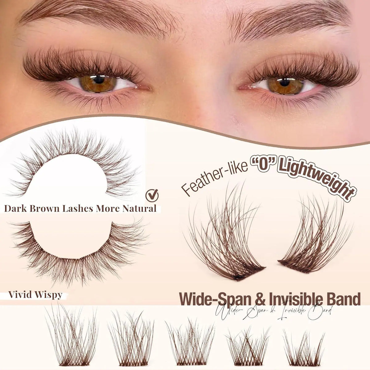 DIY lash clusters D curl 8–16 mm – view 5