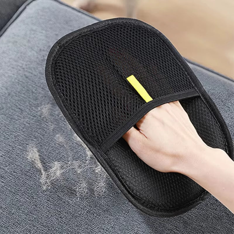 Double-sided pet grooming glove