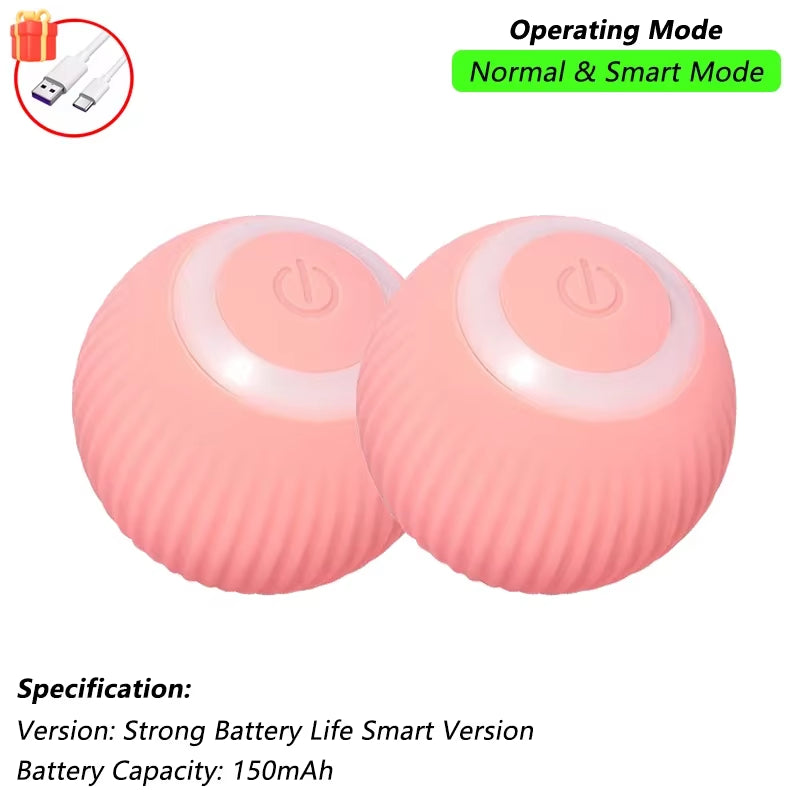 1/2 PCS Jouet Interactif Pour Chat, Balle Roulante Automatique, Fausse Queue, Rechargeable, Jouet Électrique Intelligent Pour Animaux De Compagnie, Jouet Pour Animaux De Compagnie Imitant Une Souris