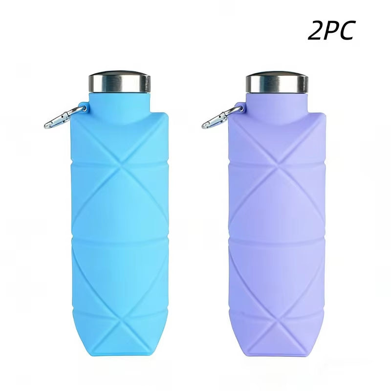 Collapsible silicone water bottle – view 10