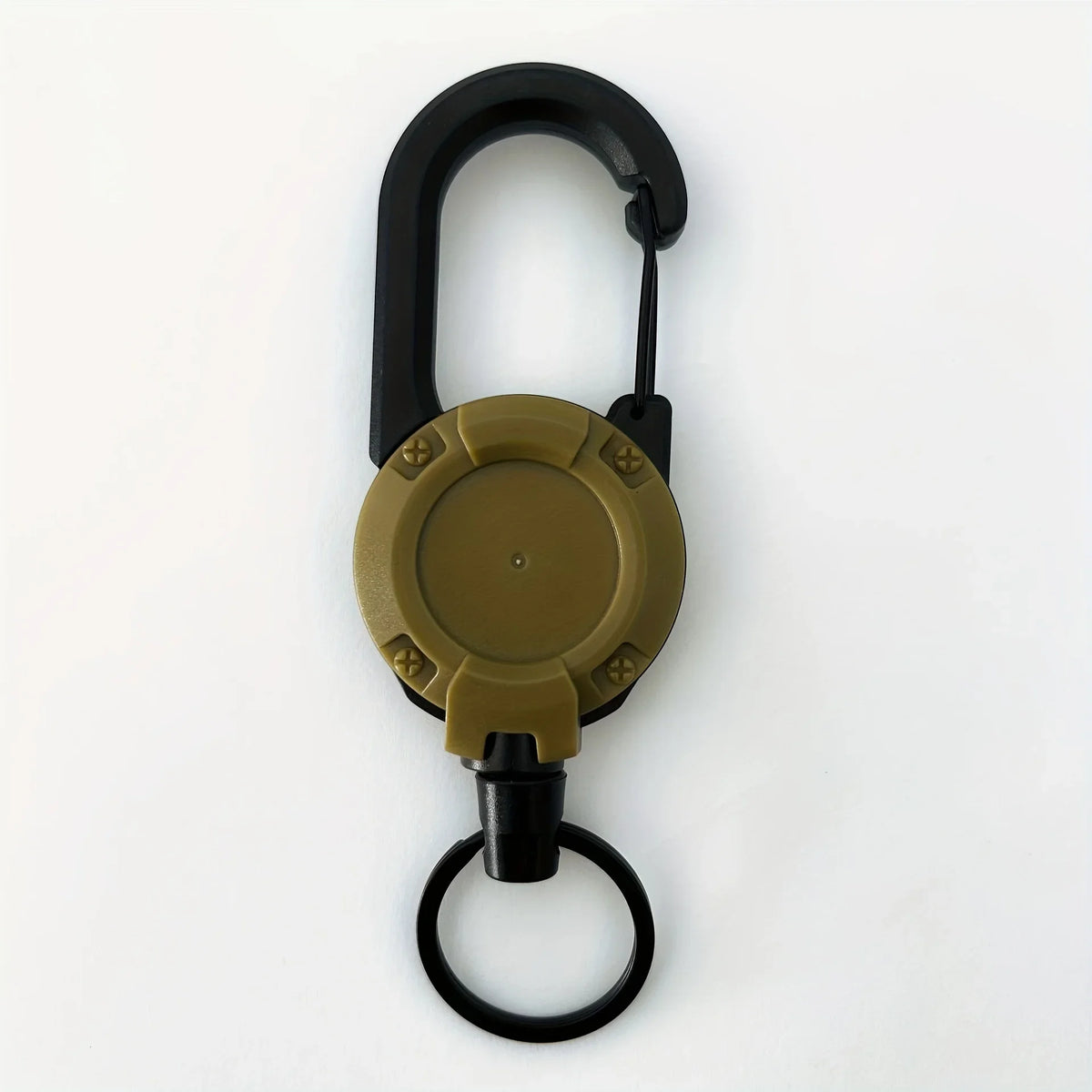 Porte-Clés Rétractables Extensibles, Bobines D'Insigne, Clip Robuste Avec Mousqueton, Pour Hommes, Sacs D'Extérieur, 1/2/4 Pièces