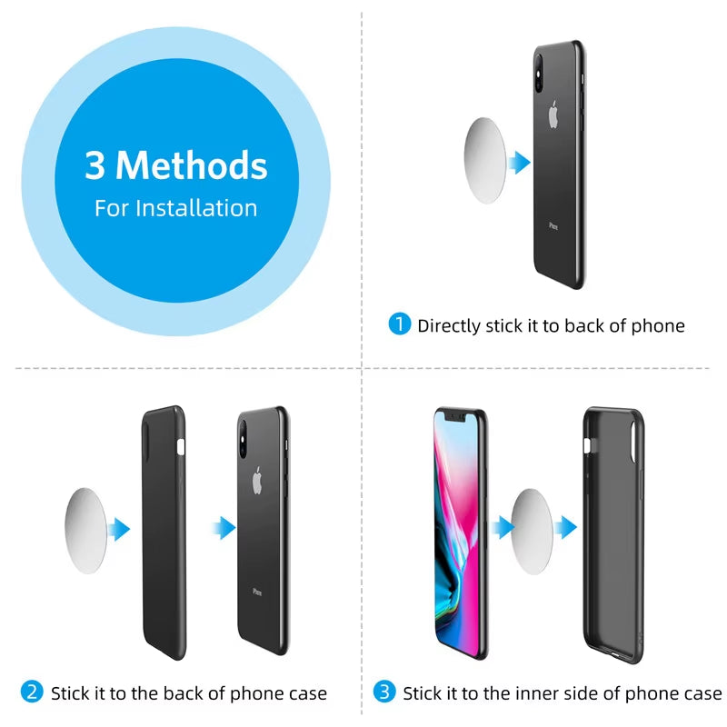 Magnetic air vent car phone mount – view 7
