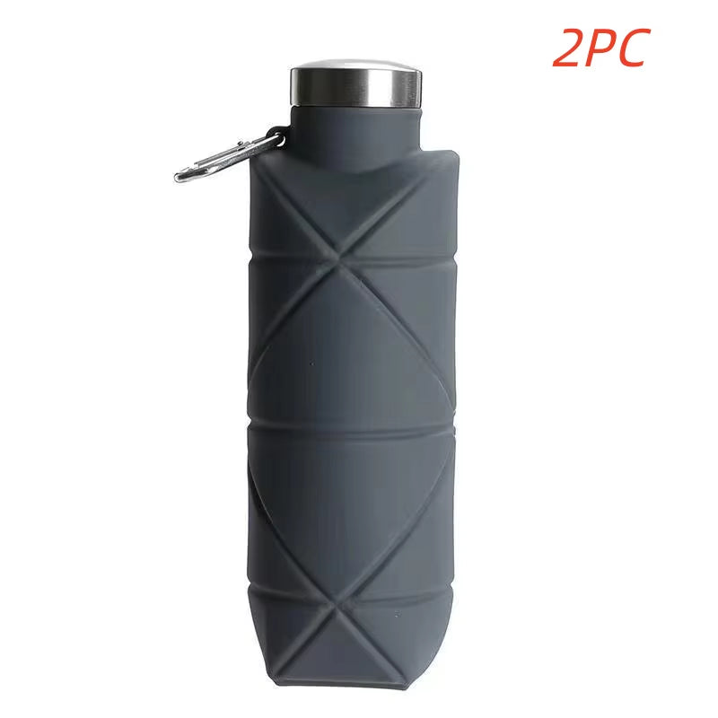 Collapsible silicone water bottle – view 8