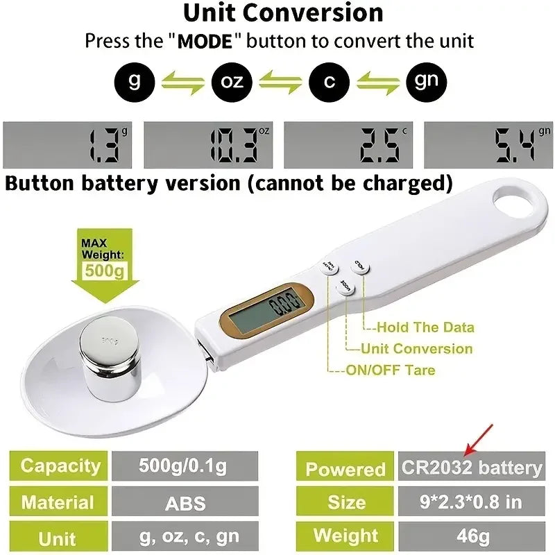 Digital measuring spoon scale – view 5