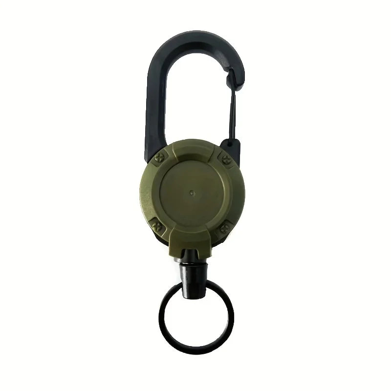 Porte-Clés Rétractables Extensibles, Bobines D'Insigne, Clip Robuste Avec Mousqueton, Pour Hommes, Sacs D'Extérieur, 1/2/4 Pièces