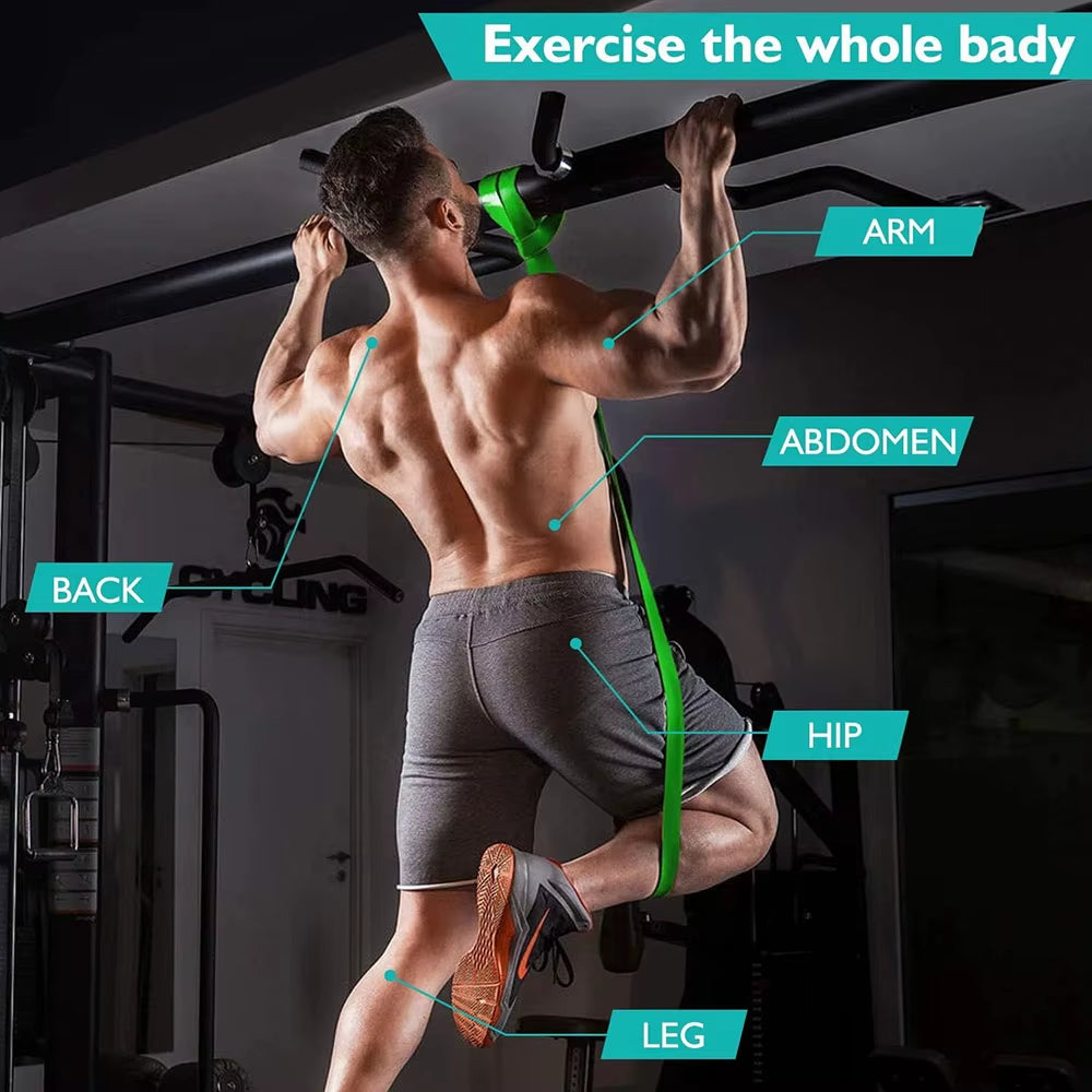 Bande De Résistance En Latex Robuste, Ceinture Élastique De Sport, Bandes D'Assistance De Traction Pour Pilates, Entraînement, Forme De Fitness, Corps, Gymnastique À Domicile