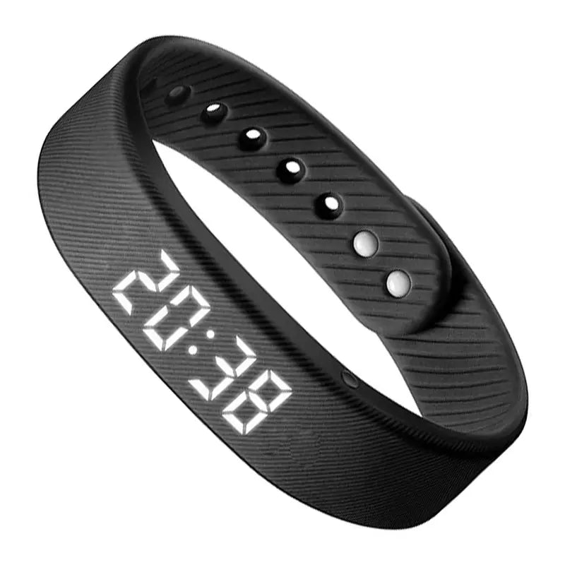 Fitness tracker band with silent alarm – view 2