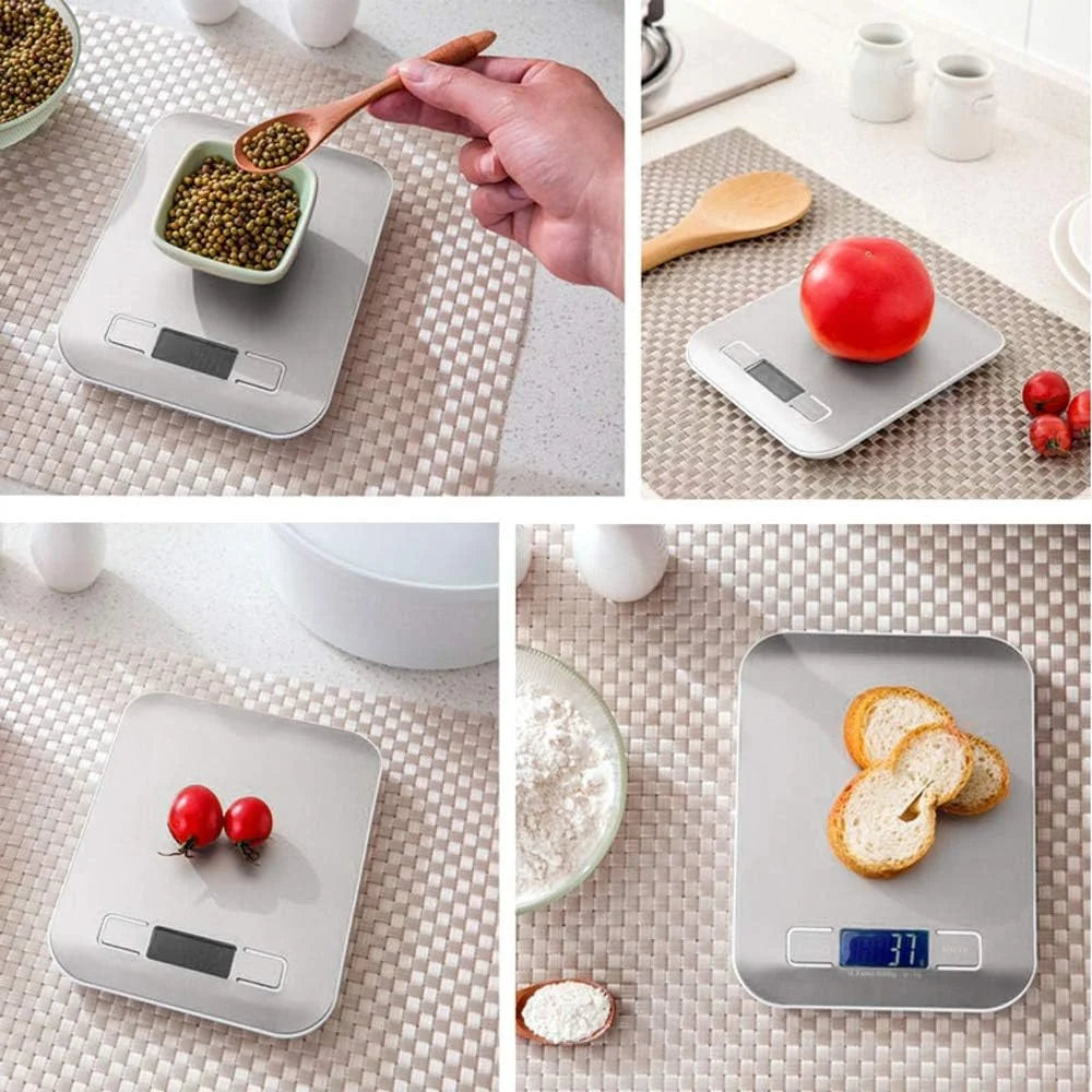 Stainless steel digital kitchen scale – view 6