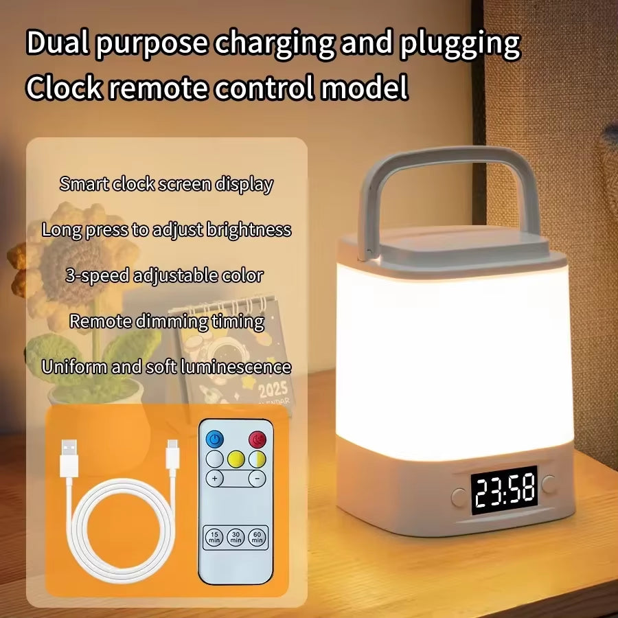 Rechargeable LED night light with clock – view 10