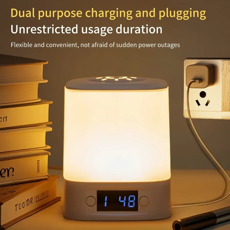 Rechargeable LED night light with clock – view 5