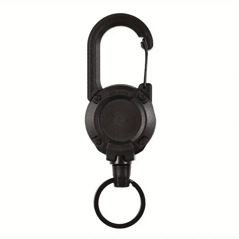 Porte-Clés Rétractables Extensibles, Bobines D'Insigne, Clip Robuste Avec Mousqueton, Pour Hommes, Sacs D'Extérieur, 1/2/4 Pièces