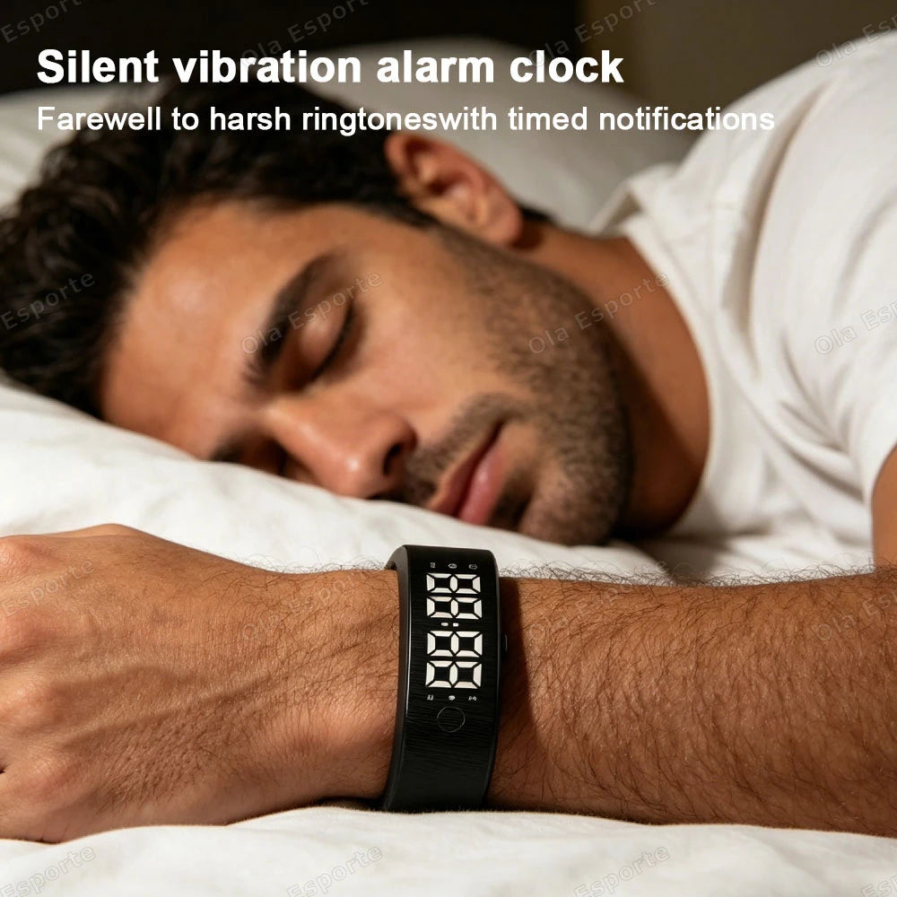 Vibrating Alarm Wristband with Pedometer – view 7