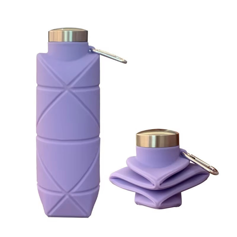 Collapsible silicone water bottle – view 6