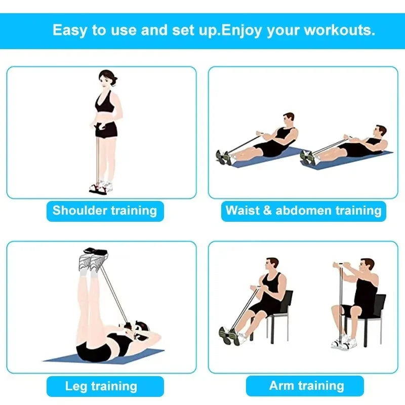 4-Tube Pedal Resistance Band – view 6