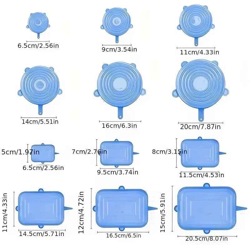 Silicone Stretch Lids Set of 6 – view 4