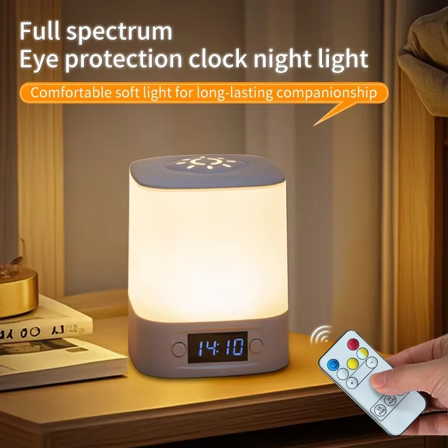 Rechargeable LED night light with clock – view 3