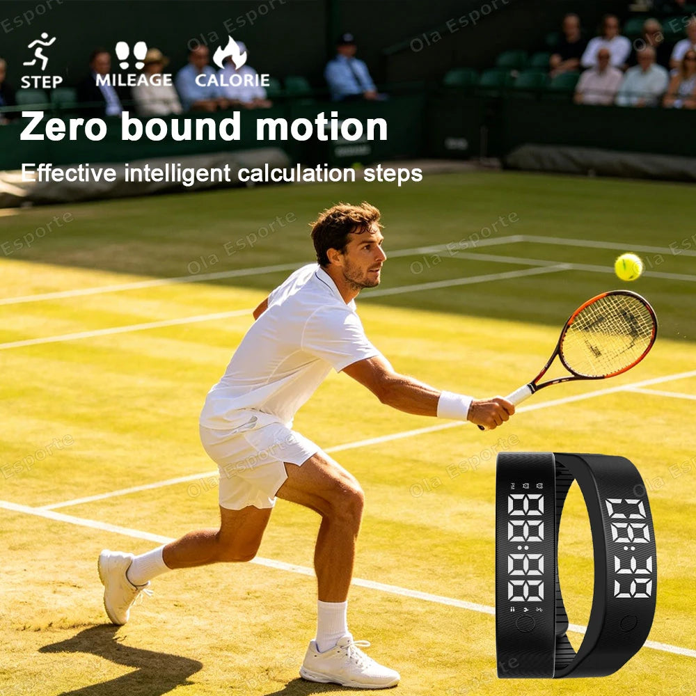 Vibrating Alarm Wristband with Pedometer – view 5