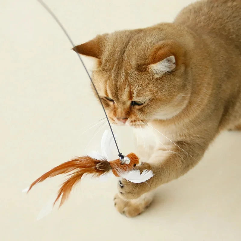 Feather bird cat teaser wand – view 3