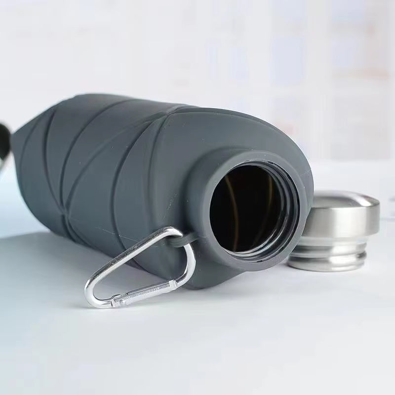 Collapsible silicone water bottle – view 7