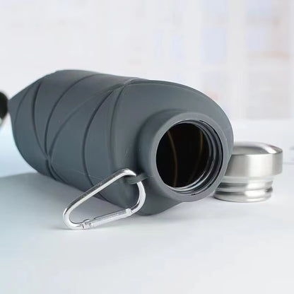 Collapsible silicone water bottle – view 7