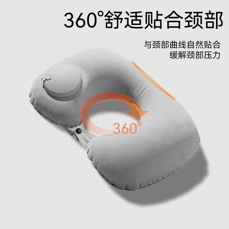 Inflatable U-shape travel neck pillow – view 4