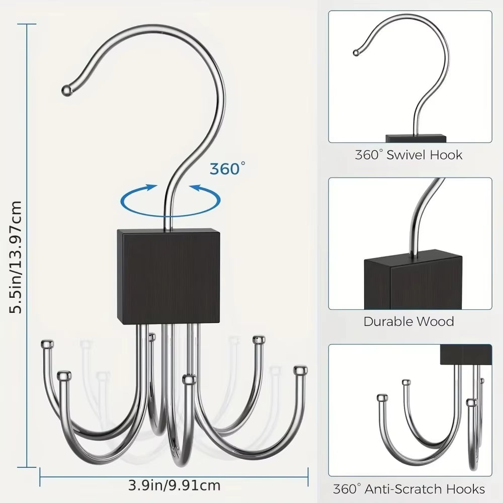 360° rotating belt and scarf hanger – view 4