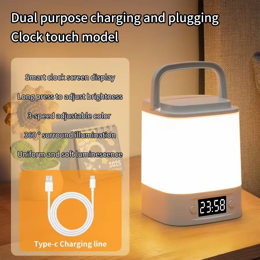 Rechargeable LED night light with clock – view 8
