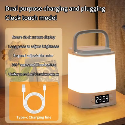 Rechargeable LED night light with clock – view 8