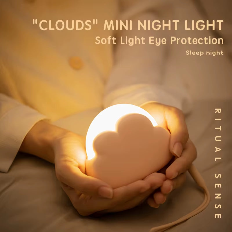 Rechargeable cloud night light – view 2