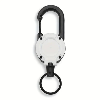 Porte-Clés Rétractables Extensibles, Bobines D'Insigne, Clip Robuste Avec Mousqueton, Pour Hommes, Sacs D'Extérieur, 1/2/4 Pièces