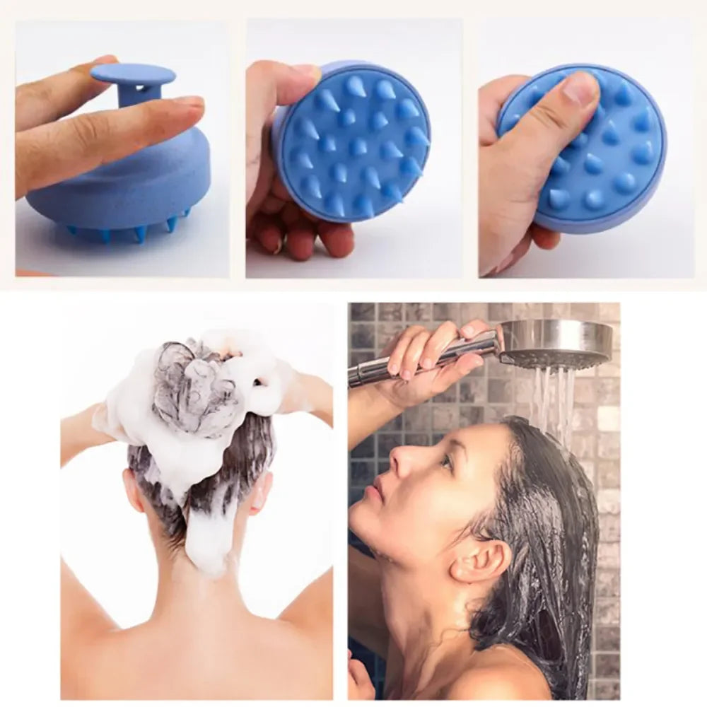 Silicone shampoo scalp massager brush – view 7