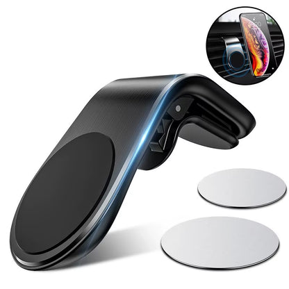 Magnetic air vent car phone mount – view 2