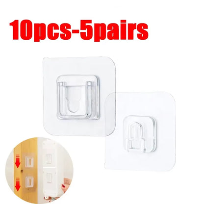 Clear double-sided adhesive wall hooks – view 8