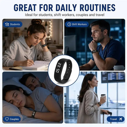 Fitness tracker band with silent alarm – view 10