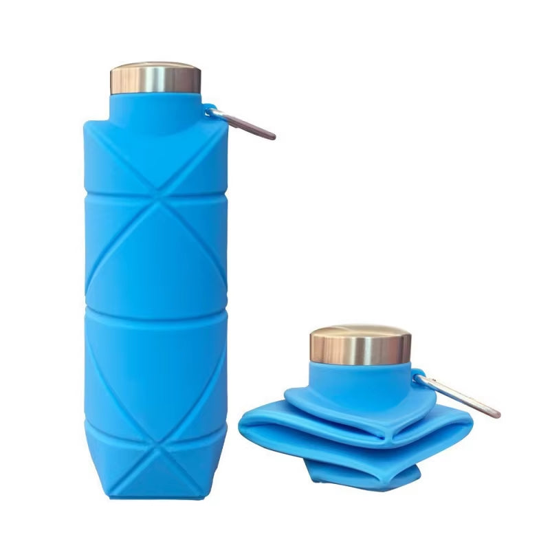 Collapsible silicone water bottle – view 4