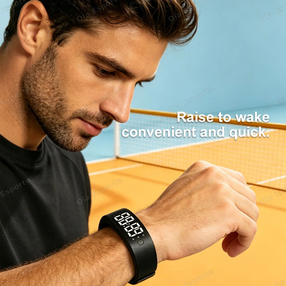 Vibrating Alarm Wristband with Pedometer – view 6