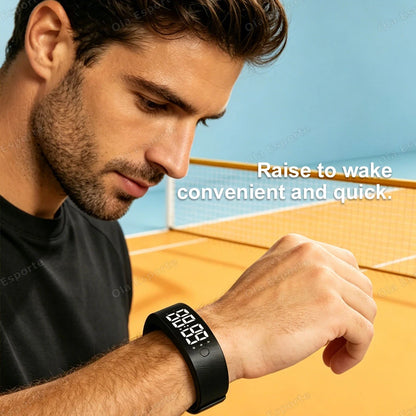 Vibrating Alarm Wristband with Pedometer – view 6