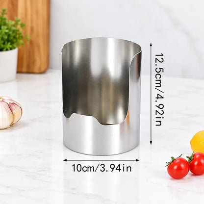 Stainless steel spoon and lid rest – view 2