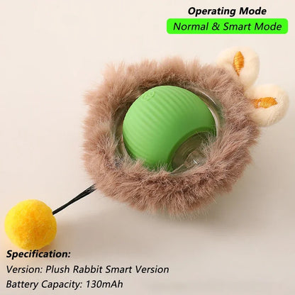 1/2 PCS Jouet Interactif Pour Chat, Balle Roulante Automatique, Fausse Queue, Rechargeable, Jouet Électrique Intelligent Pour Animaux De Compagnie, Jouet Pour Animaux De Compagnie Imitant Une Souris