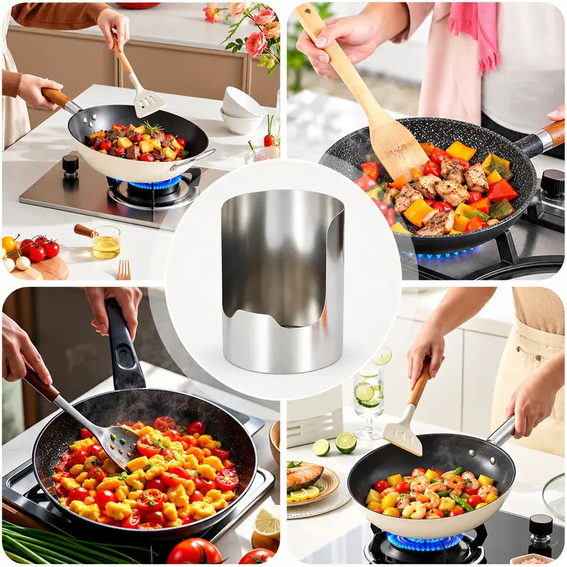 Stainless steel spoon and lid rest – view 7