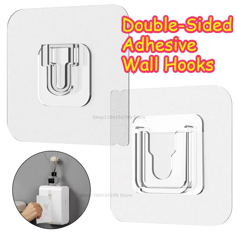 Clear double-sided adhesive wall hooks – view 3
