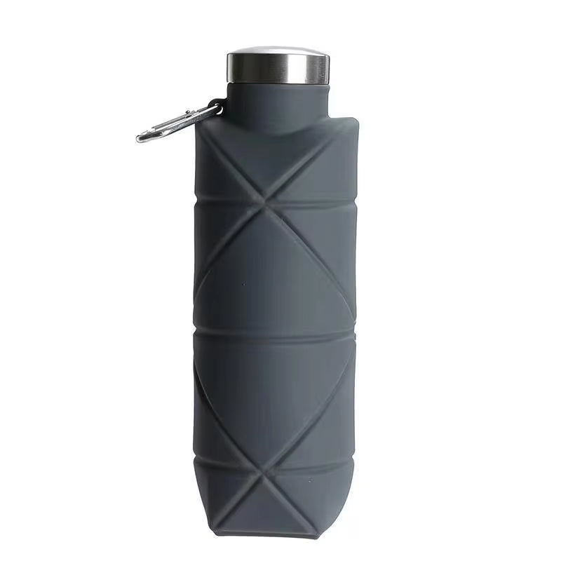 Collapsible silicone water bottle – view 12