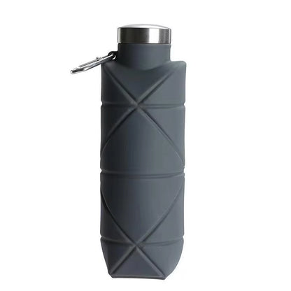 Collapsible silicone water bottle – view 12